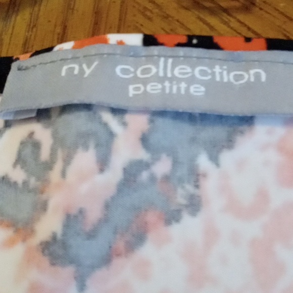 NY Collection Cap Sleeve Blouse Size Petite Small - Picture 7 of 10